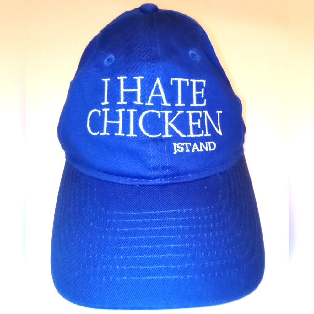 Port and Company "I Hate Chicken" Baseball Cap Velcro One Size